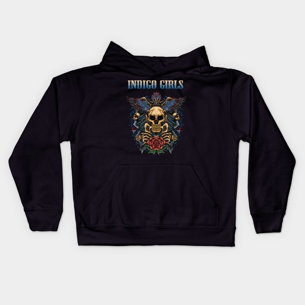 INDIGO GIRLS BAND Kids Hoodie by Bronze Archer